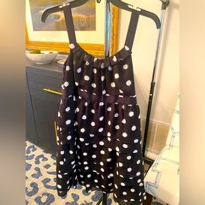 Loft size 2 NWT black/white dot dress